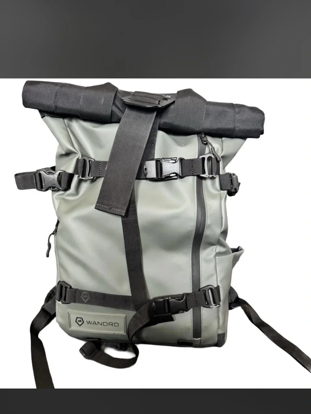 WANDRD Roll-Top Camera Backpack in Sage Green with Black Accents